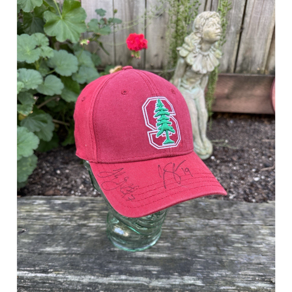 Stanford Cardinals New Era 39Thirty Fitted Hat Size Small / Medium Cap Signed